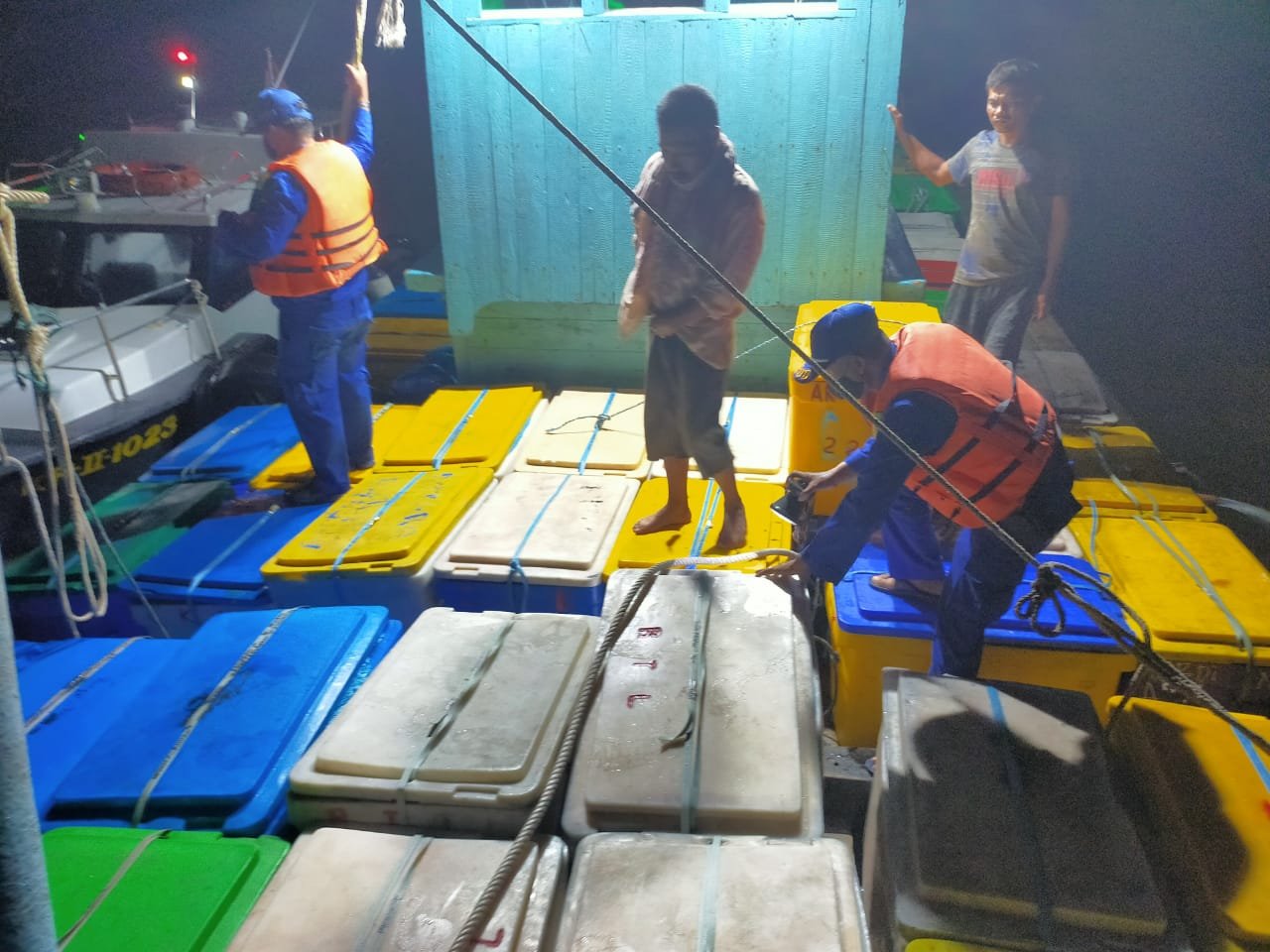 Wilkum Perairan Polres Tanjung Balai Sabtu 17 April 2021 hingga Minggu 18 April 2021 Pagi Kondusif