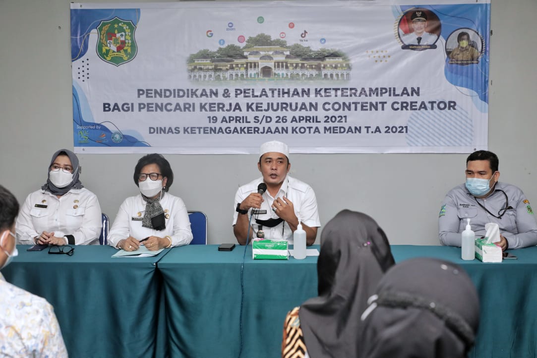 Wujudkan Medan Kota Ekonomi Kreatif Pemko Medan Gelar Pendidikan dan Pelatihan Keterampilan Konten Kreator