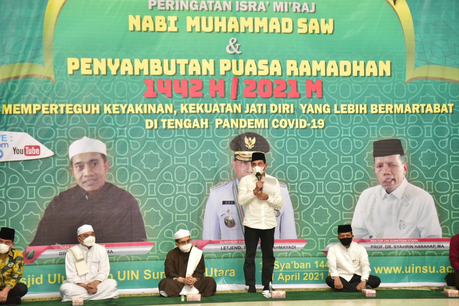 Gubernur Edy Rahmayadi Hadiri  Peringatan Isra Mikraj di UIN Sumut