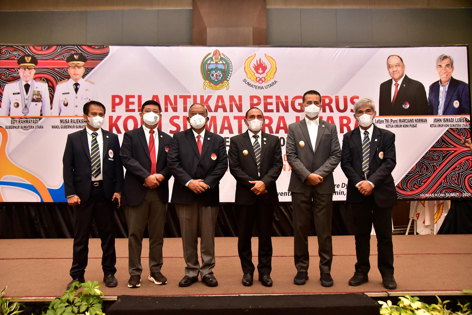 Pengurus KONI Sumut Periode 2021-2025 Dilantik,Â   Gubernur Tekankan Tugas Berat  Hadapi PON XX dan XXI