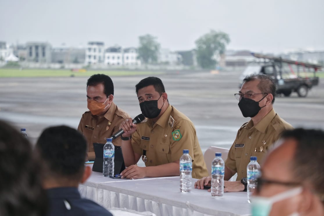 Wali Kota Medan Tinjau Persiapan Akhir Pelaksanaan Vaksinasi Drive Thru