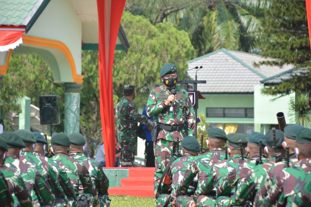 Pangdam I/BB Apresiasi  Satgas Pamtas RI-PNG Yonif Raider 100/PS