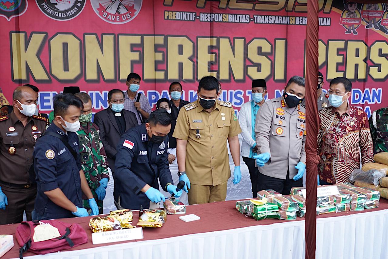 Komitmen Tegas Bobby Nasution Bersihkan Kota Medan dari Narkoba
