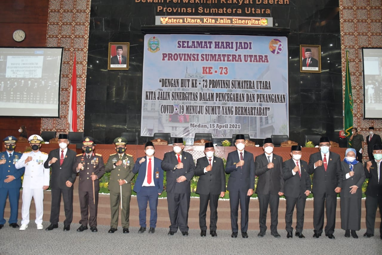 Pangdam I/BB bersama Forkopimda ziarah rombongan HUT ke-73 Provsu.