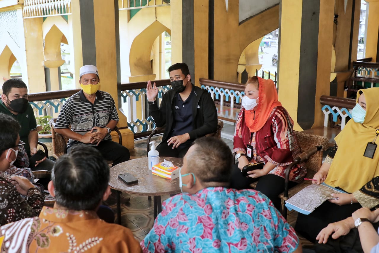 Wali Kota Medan dan Wakil Wali Kota Semarang Kunjungi Istana Maimun dan Masjid Raya Al Mashun