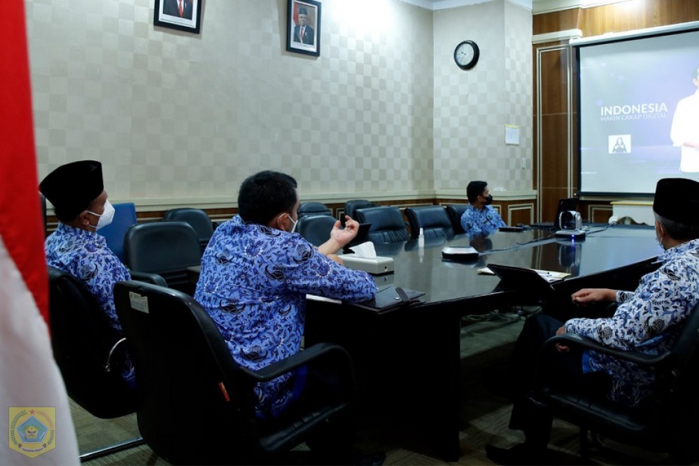 Bupati Pakpak Bharat Ikuti Peluncuran Literasi Digital Nasional