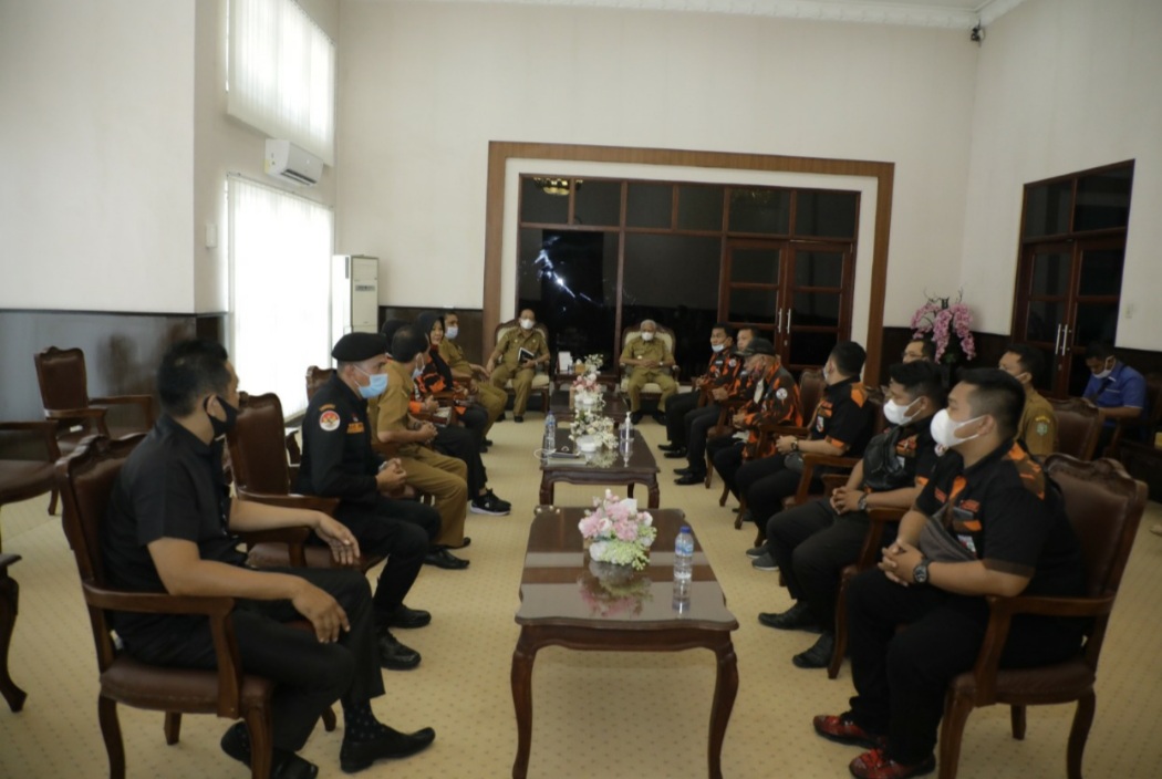 Pemuda Pancasila Kabupaten Asahan Audiensi Dengan Bupati Asahan