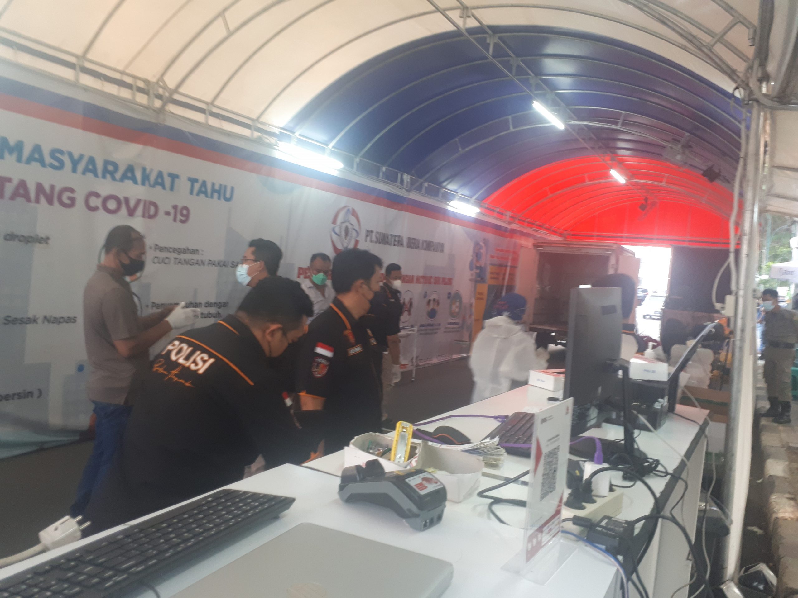 Diduga Tak Ada Izin Amdal, Tempat Rafid test Drive Thru di Lapangan Merdeka Digeledah Polresta Medan