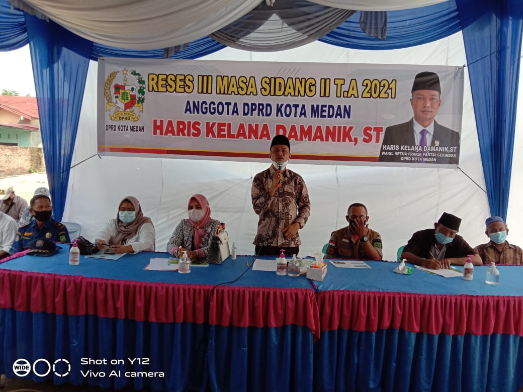 Wakil Ketua Fraksi Gerindra DPRD Kota Medan Siap Tampung Aspirasi Masyarakat