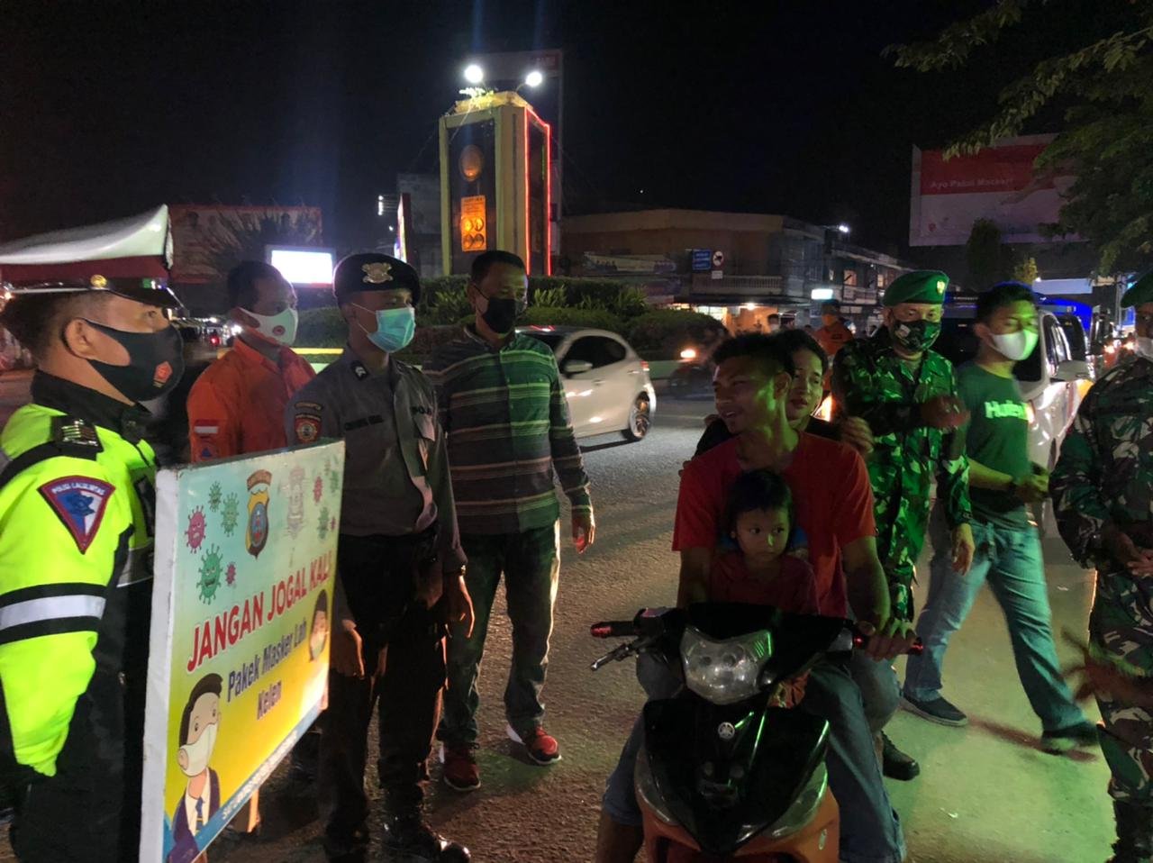 Menindak Lanjuti Surat Perintah Kapolres, Pemko Tanjung Balai dan TNI-Polri Patroli Ops Yustisi