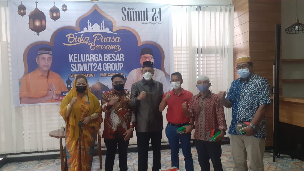 Keluarga Besar SUMUT24 Gelar Buka Puasa Bersama, Kodrat Shah : Mulailah Hijrah ke yang Lebih Baik