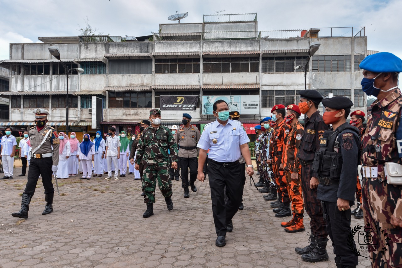 Walikota Pimpin apel gelar pasukan operasi ketupat toba 2021