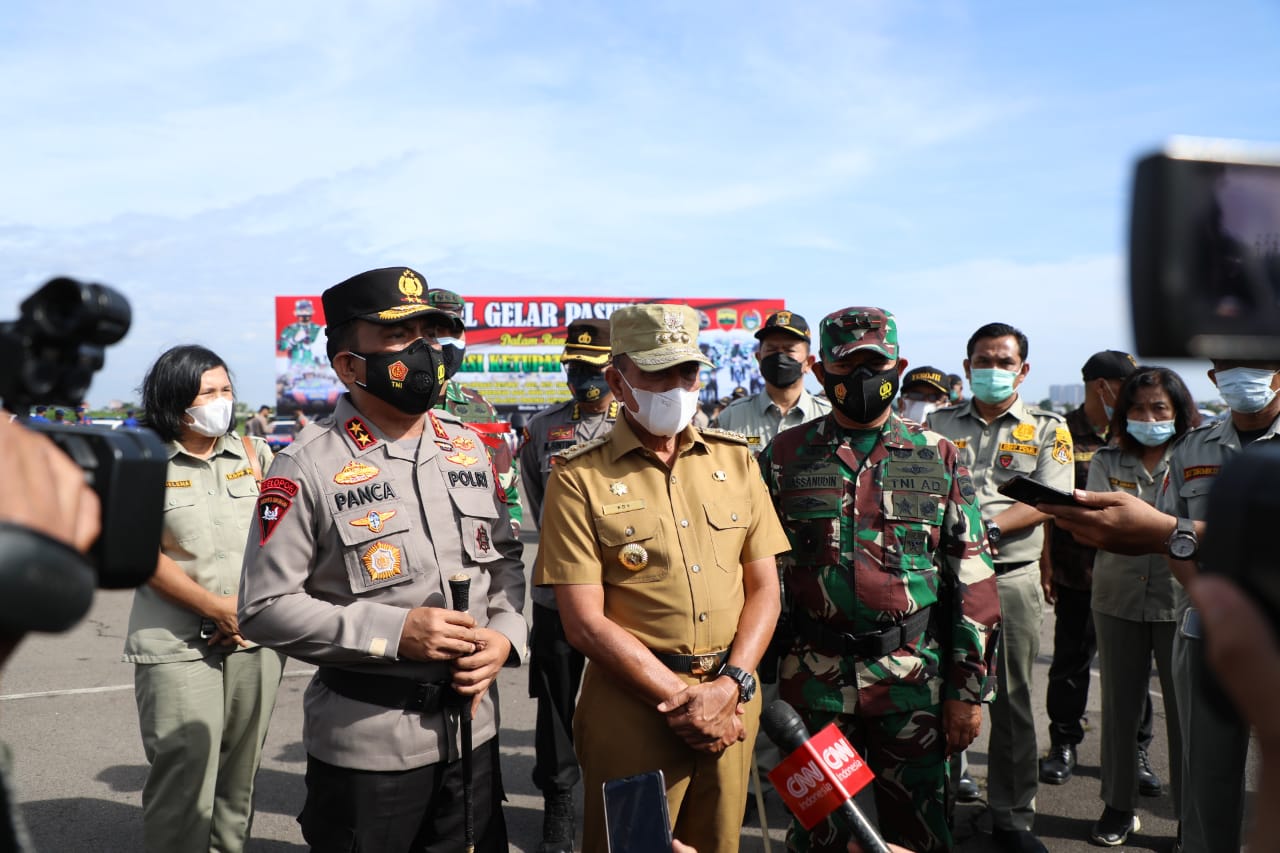 Polda Sumut, Kodam I/BB, dan Pemprovsu Apel Gelar Pasukan Pengamanan Idul Fitri