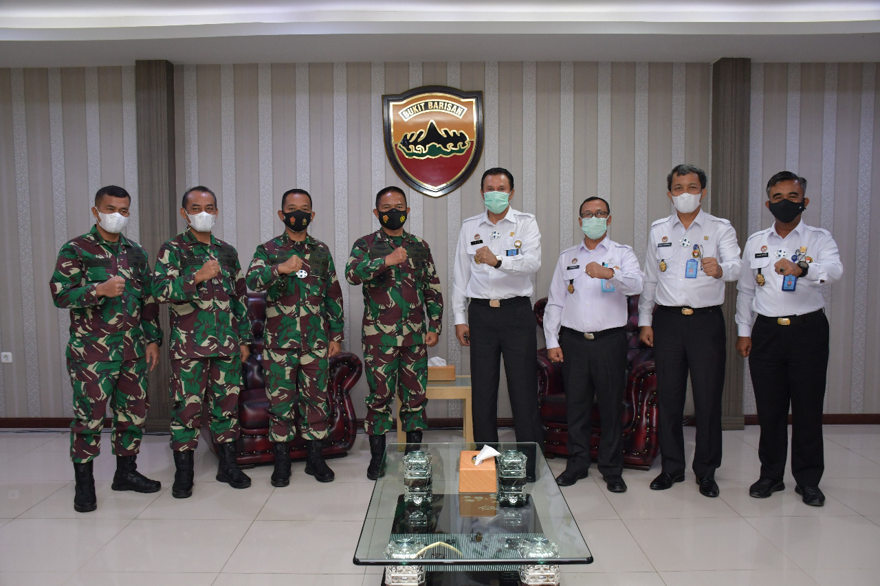 Sinergi Sesama Abdi Negara, Pangdam I/BB Terima Audiensi Kakanwil Kemenkumham Sumut