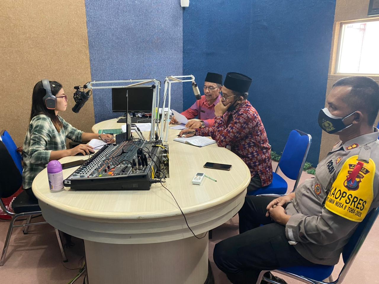 Kapolres Pakpak Bharat Dialog Interaktif Tugas dan Upaya Polri pada Ops Ketupat Toba 2021 di Masa Pandemi Covid-19