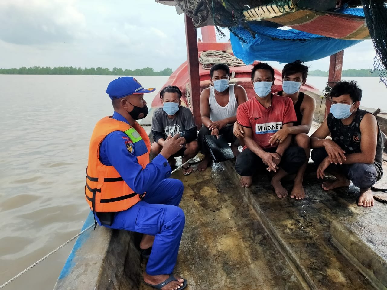 Sat Polair Polres Tanjung Balai Lakukan Pengawasan Perairan 1 x 12 Jam