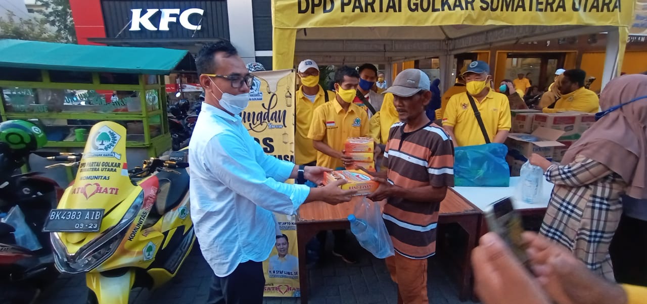 Sambut Idul Fitri, Komunitas SATU HATI Bersama Golkar Sumut Gelar BaksosÂ 