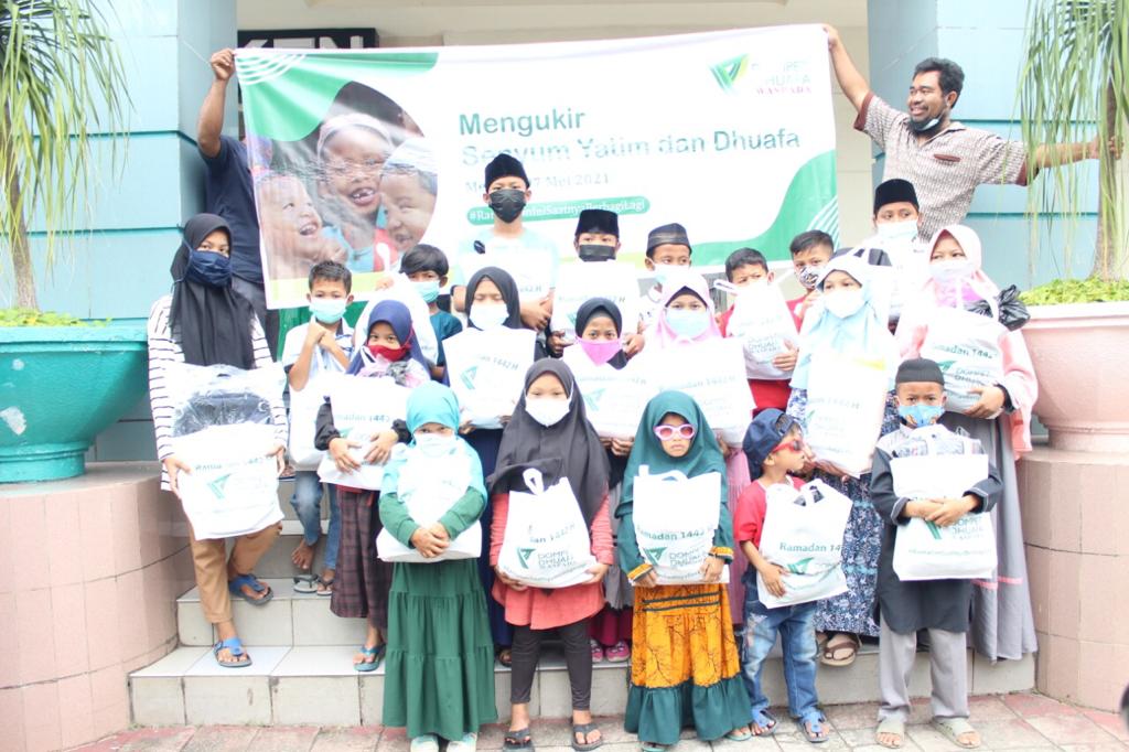 Bahagiakan Puluhan Anak Yatim, DDÂ Waspada Ajak Belanja Perlengkapan Lebaran