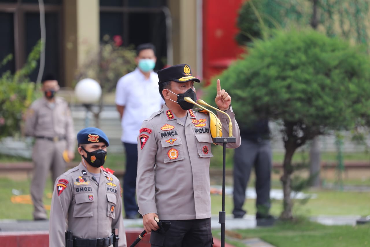 Kapolda Sumut Pimpin Apel Kesiapan Sarana Fungsi Piket 110 Presisi