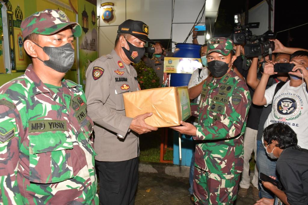Pangdam I/BB Bersama Kapoldasu Gelar Apel dan Pantau Pengamanan Malam Takbiran Perayaan Idul Fitri 1442 H