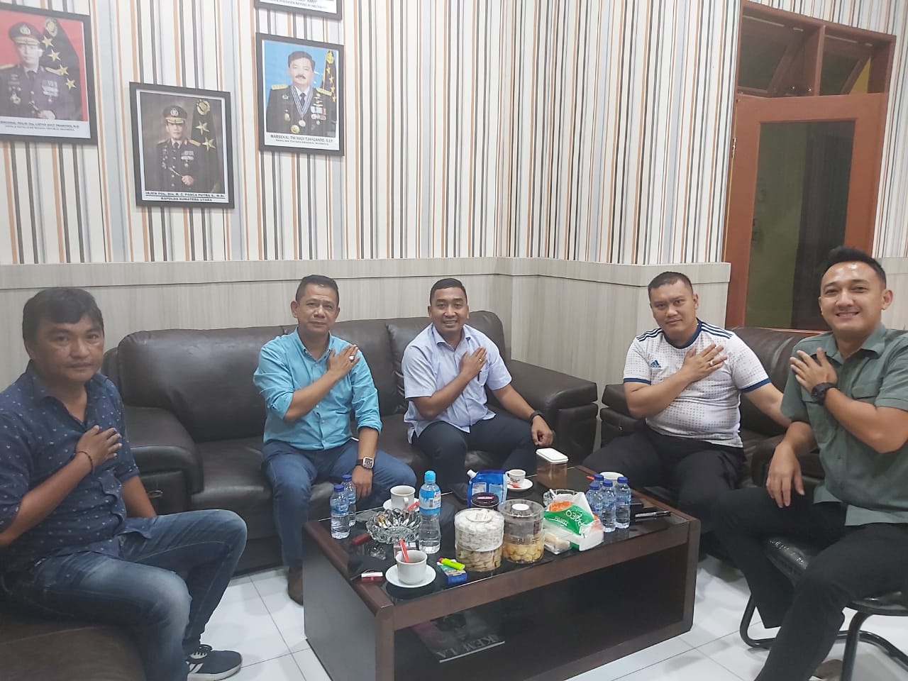 Ketua Pewarta Halal Bihalal Lebaran di Polresta Deli Serdang