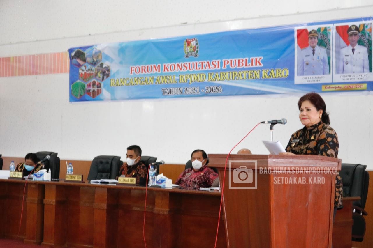 FORUM KONSULTASI PUBLIK RANCANGAN AWAL RPJMD KABUPATEN KARO TAHUN 2021-2026