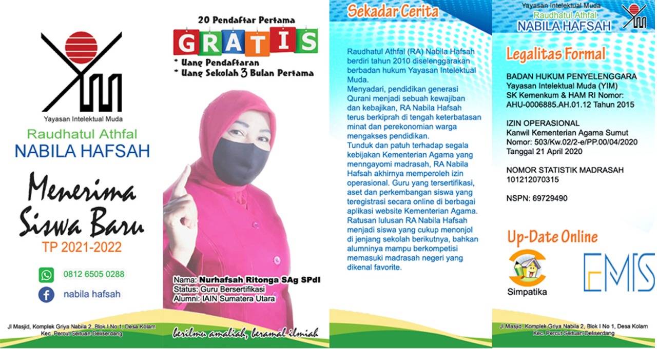 RA Nabila Hafsah Hanya Terima Calon Siswa Terdata di KK