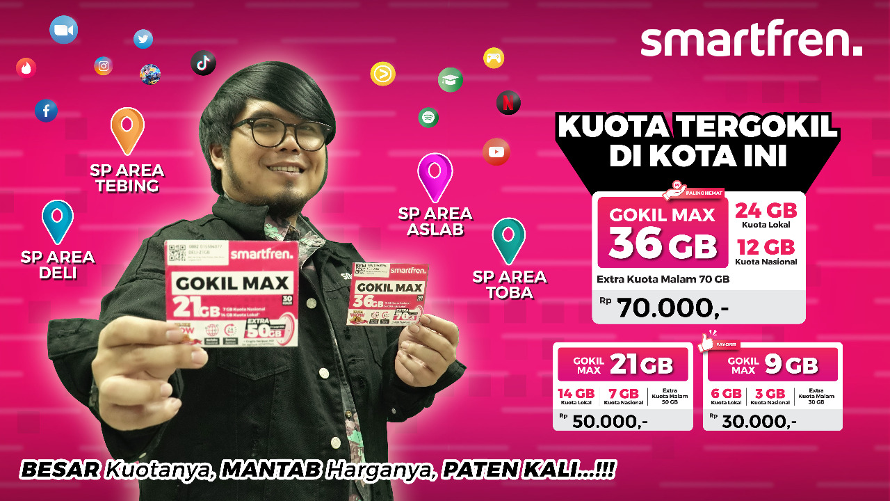 Pakai Smartfren Gokil Max Terbaru, Harga Paling Gokil dan Kuota Data Terbesar di Kotamu