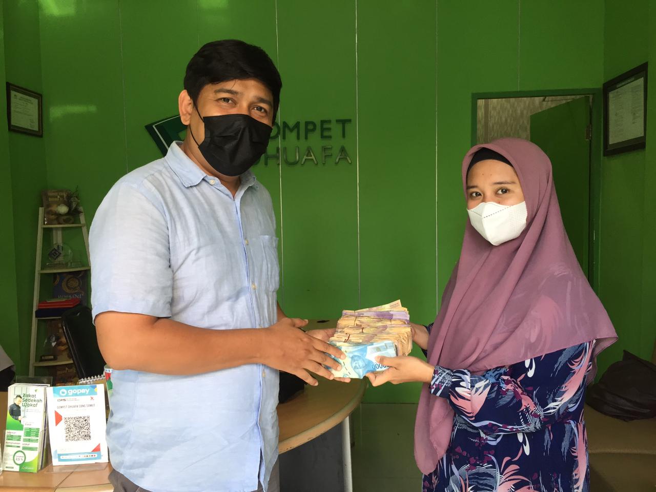 BKPRMI Percut Sei Tuan Salurkan Bantuan Untuk Palestina Melalui Dompet Dhuafa Waspada