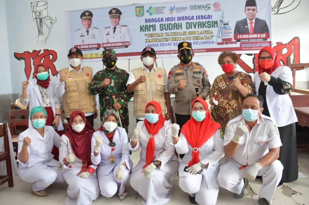 Pangdam I/BB : Ingin Sehat Bersama Anak Cucu, Yuk; Ikuti Vaksinasi Lansia.