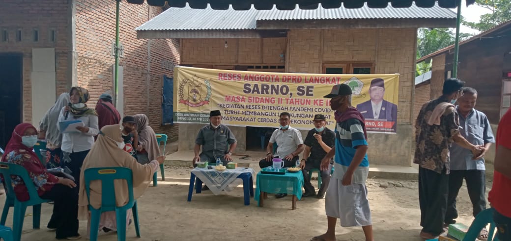 Reses Sarno, SE Anggotaa DPRD Langkat, Air Bersih Dan Jaringan Listrik Dari Rumah Kerumah Ancam Keselamatan Jiwa