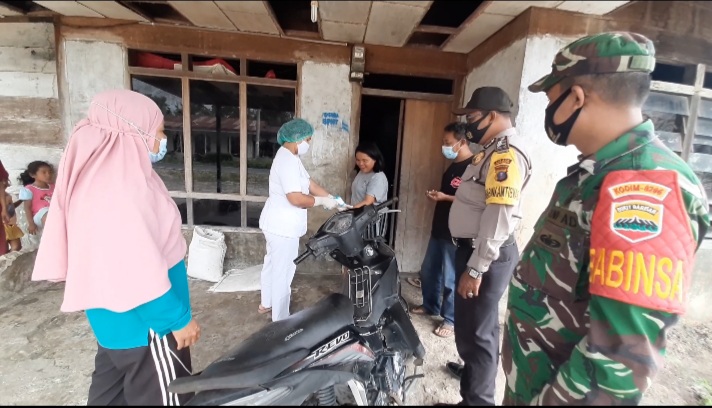 Bhabinkamtibmas Polsek Sukarame dan Babinsa Bekerjasama Melaksanakan 3T