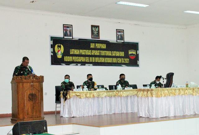 Kasdam I/BB Beri Himbau Peserta Latihan Pratugas Satuan BKO Kodim