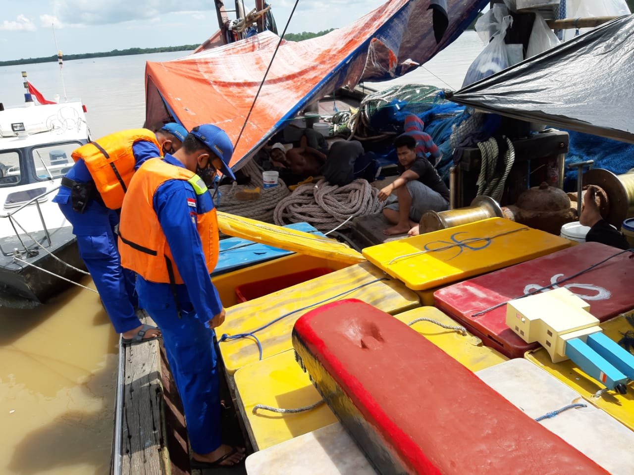 Regu IV Sat Polair Polres Tanjung Balai Ajak Nelayan Menjadi Mitra Polri