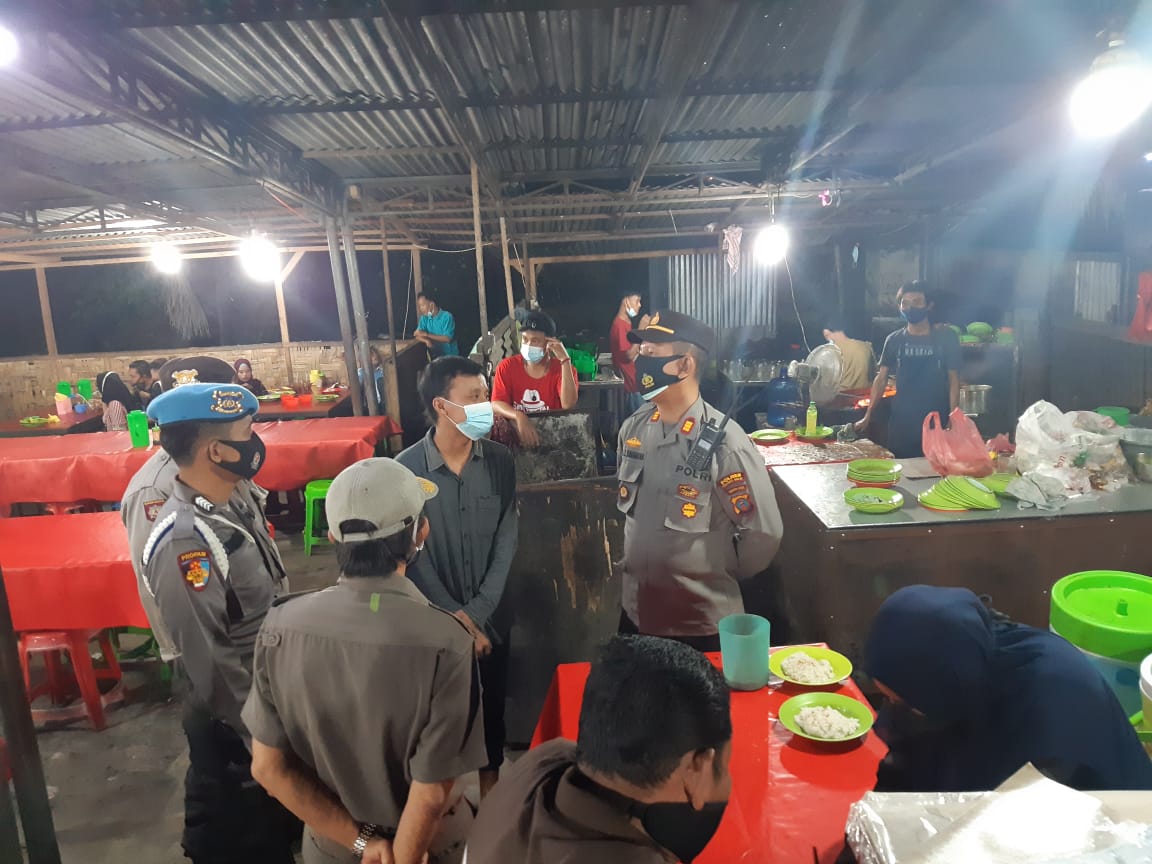 Polres Tanjung Balai Patroli Gabungan Ops Yustisi Sampaikan Public Speaking