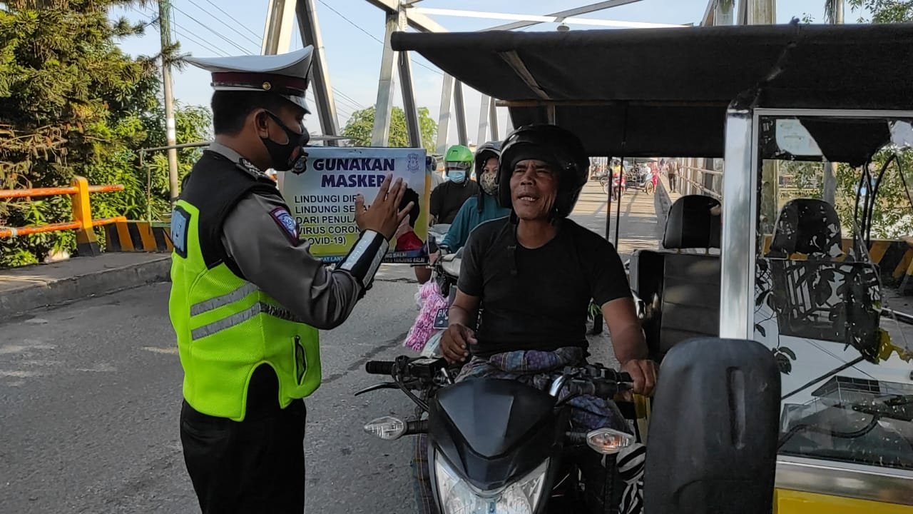 Polres Tanjung Balai Tingkatkan Disiplin Hukum Prokes Cegah Covid-19