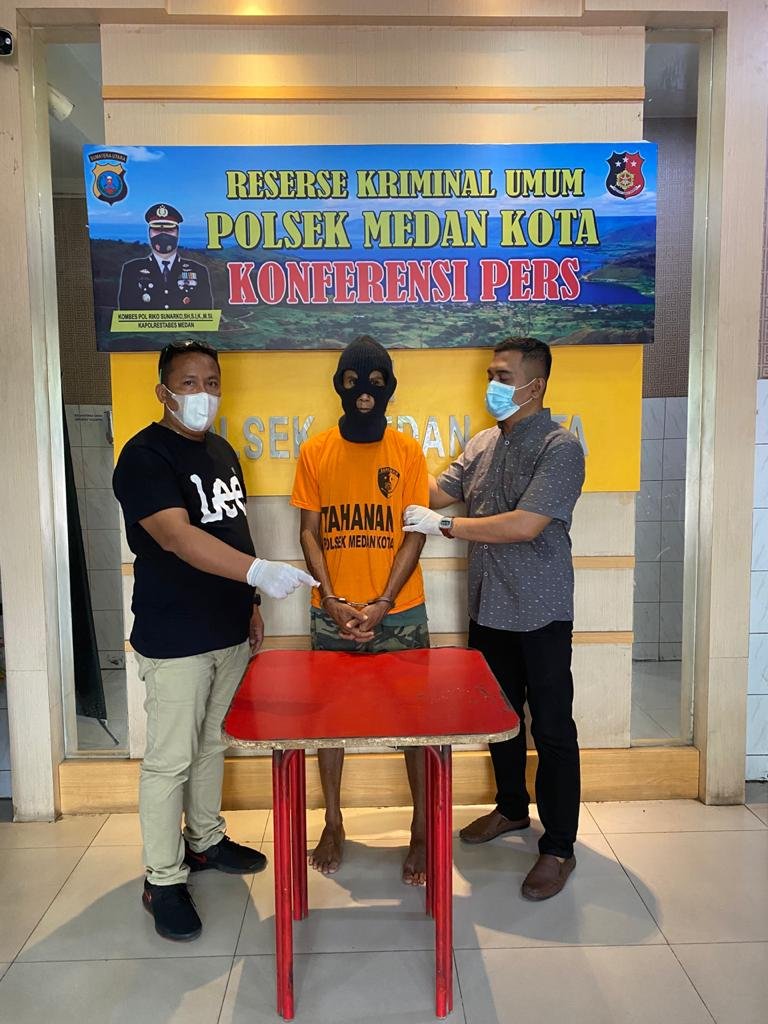 Usai Beli Shabu Ditangkap Tekab Polsek Medan Kota