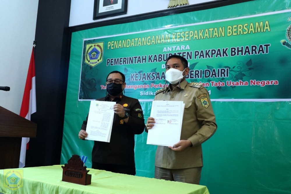 Pemkab Pakpak Bharat Jalin Kerjasama  Dengan Kejari Dairi