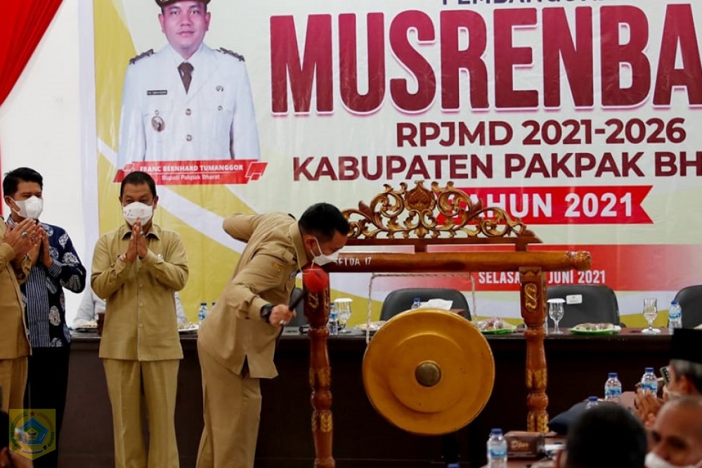 Bupati Pakpak Bharat Resmi Membuka Penyusunan RPJMD Kab.Pakpak Bharat 2021-2026Â 