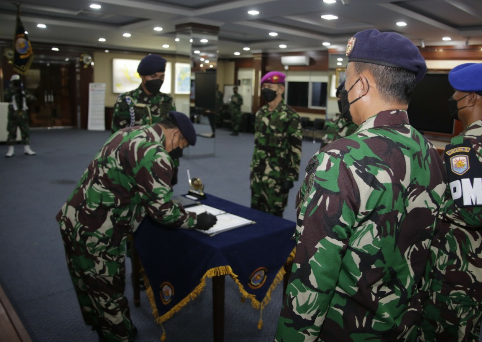 Pangkoarmada I Pimpin Serah Terima Jabatan Komandan Lantamal I Belawan
