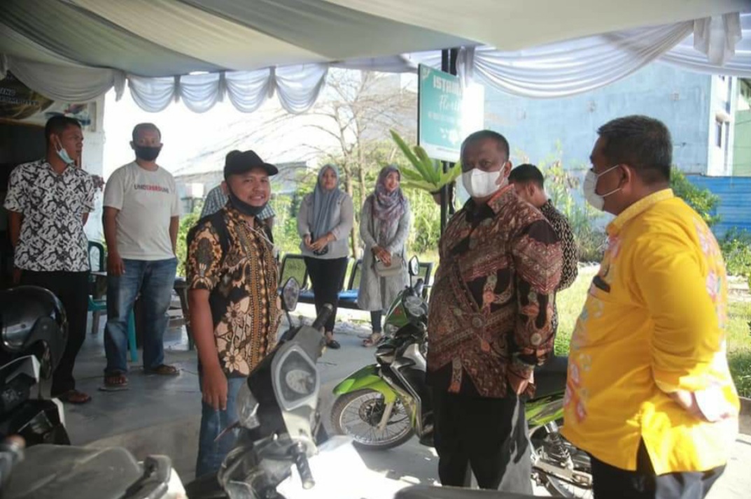 PSU Jilid II,  Pj Bupati Labuhanbatu Tinjau Persiapan TPS di Bakaran Batu