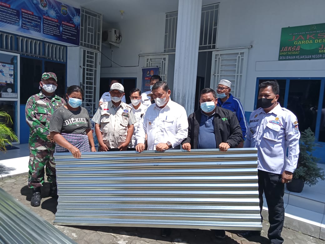 DD Waspada Bersama Pemkab DS Bantu Korban Angin Puting Beliung