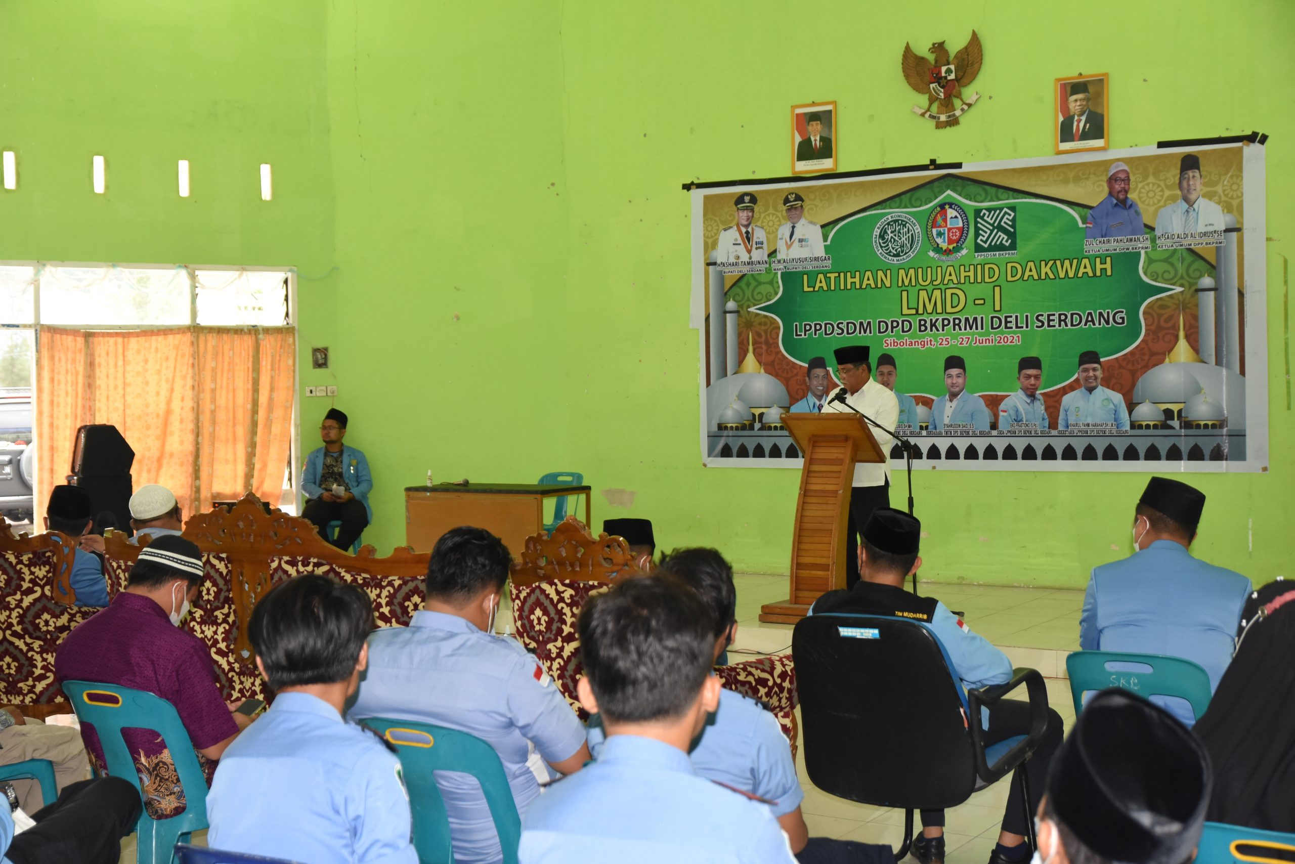 Wabup HMA Yusuf Siregar Buka Latihan Manajemen Dakwah (LMD) I DPD BKPRMI Kabupaten Deli Serdang