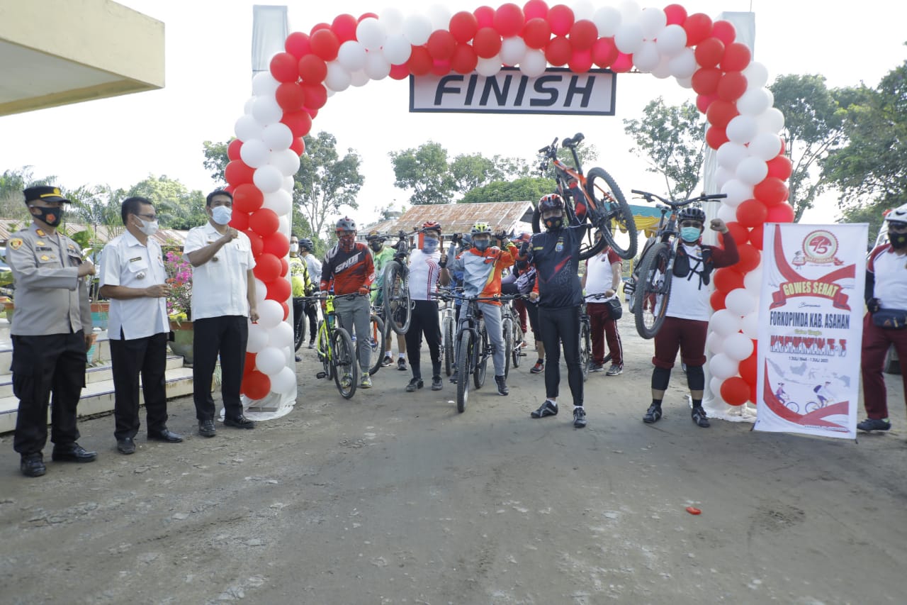 Bupati Asahan Gowes Sehat Bersama Forkopimda