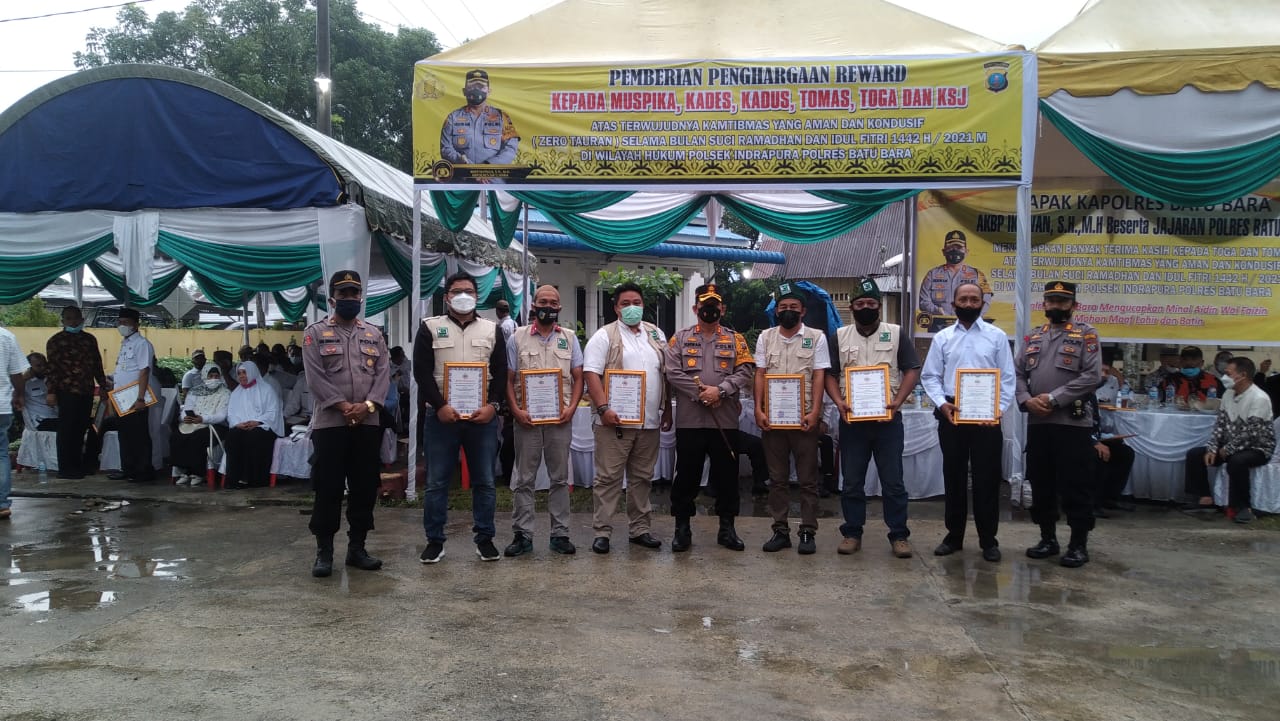 Muspika Air Putih Terima Reward Kapolres Batubara
