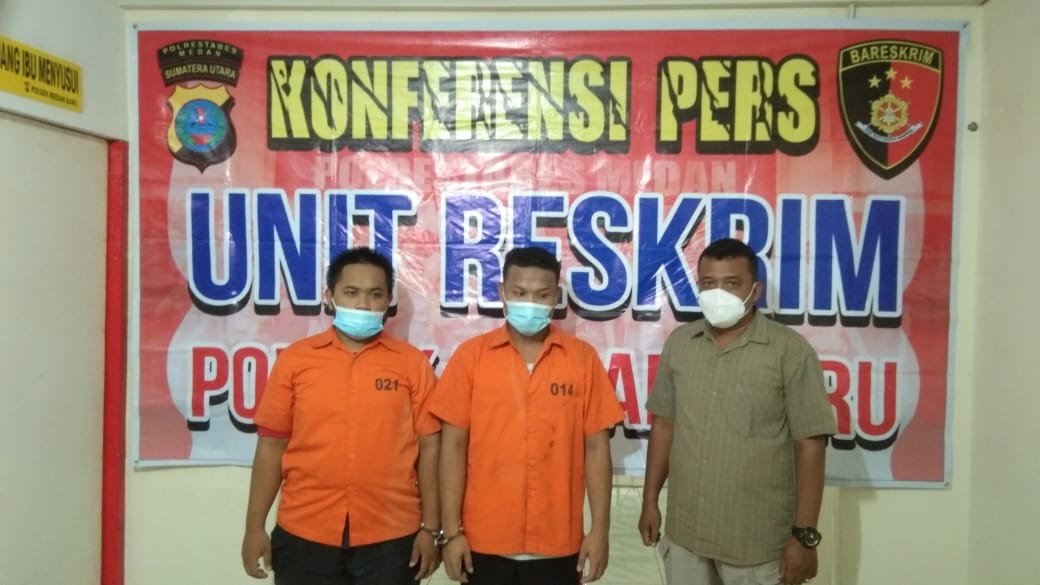 Tekab Polsek Medan Baru Amankan 2 Orang Remaja Pengguna Shabu