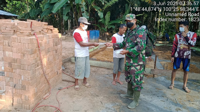 Giat Pelaksanaan Pra TMMD ke 111 Dilakukan dengan Tetap Semangat dan Patuhi Prokes