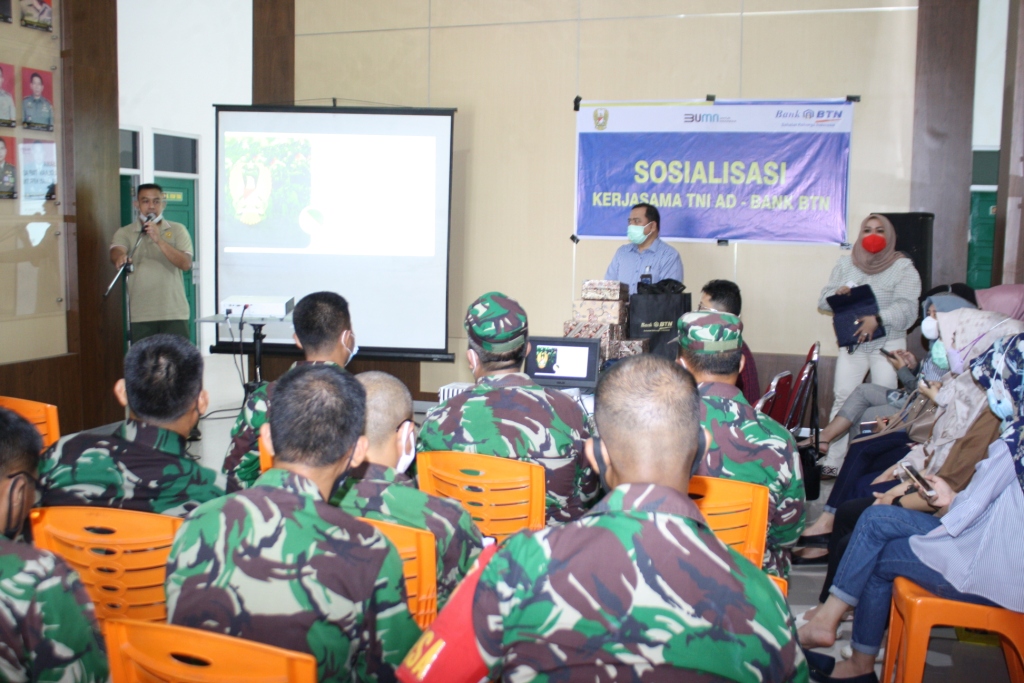 Prajurit Kodim 0312/Padang Ikuti Sosialisasi Pengelolaan KPR Melalui TWP AD
