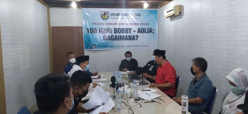 KNPI Sumut Diskusi 100 Hari Kerja Bobby-Aulia: PKS Kritik, PDIP Dorong Skala Prioritas