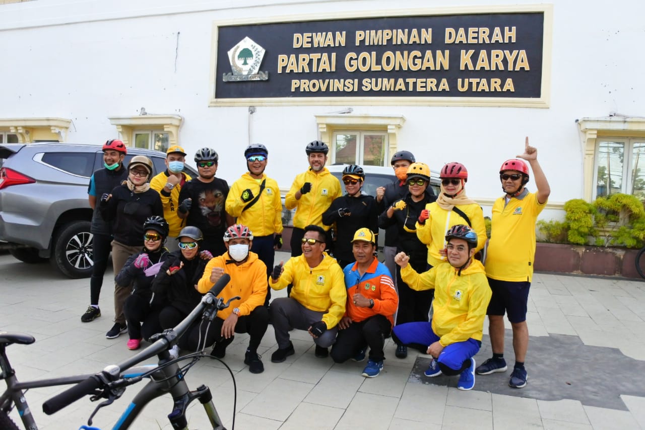DPD Golkar Sumut Gowes Bersama GGC Sumut